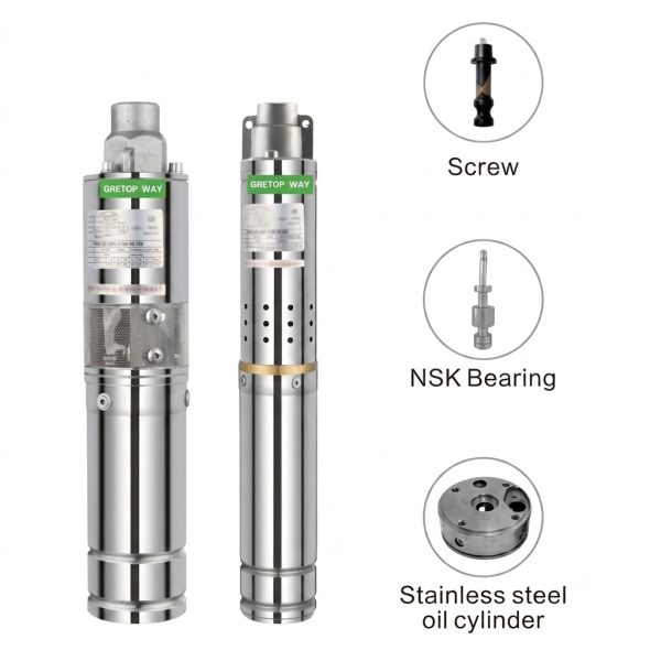 2&3&4 Inch DC Brushless Screw Solar Pump