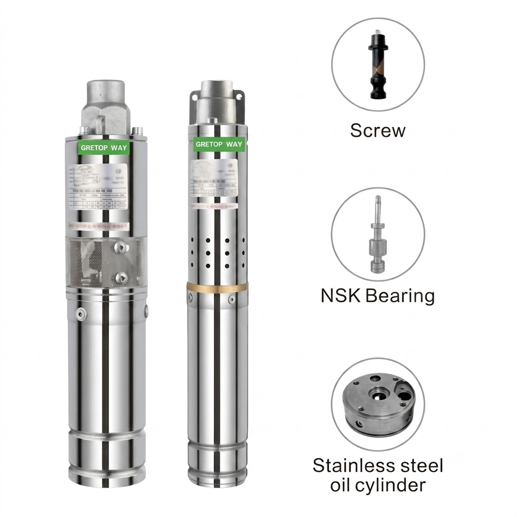 2&3&4 Inch DC Brushless Screw Solar Pump