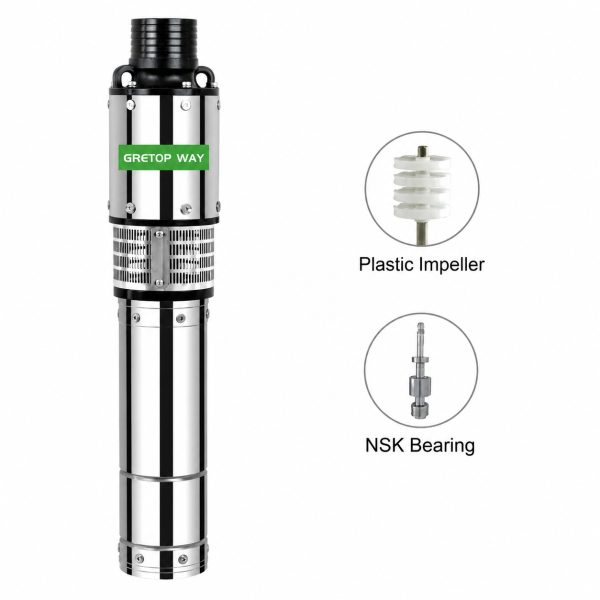 4/6 Inch AC/DC Brushless Solar Pump With S/S Impeller(5.5kW-37kW)