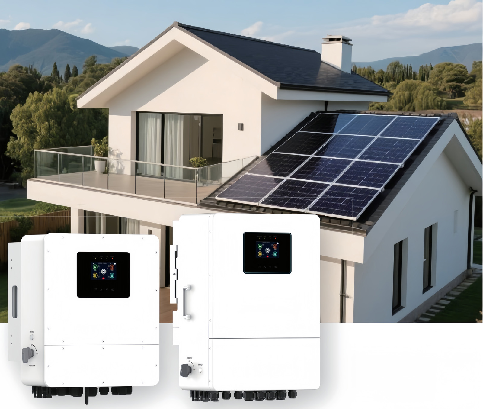 HYBRID SOLAR INVERTER SINGLE PHASE scene graph